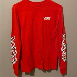 Vans red long sleeve
